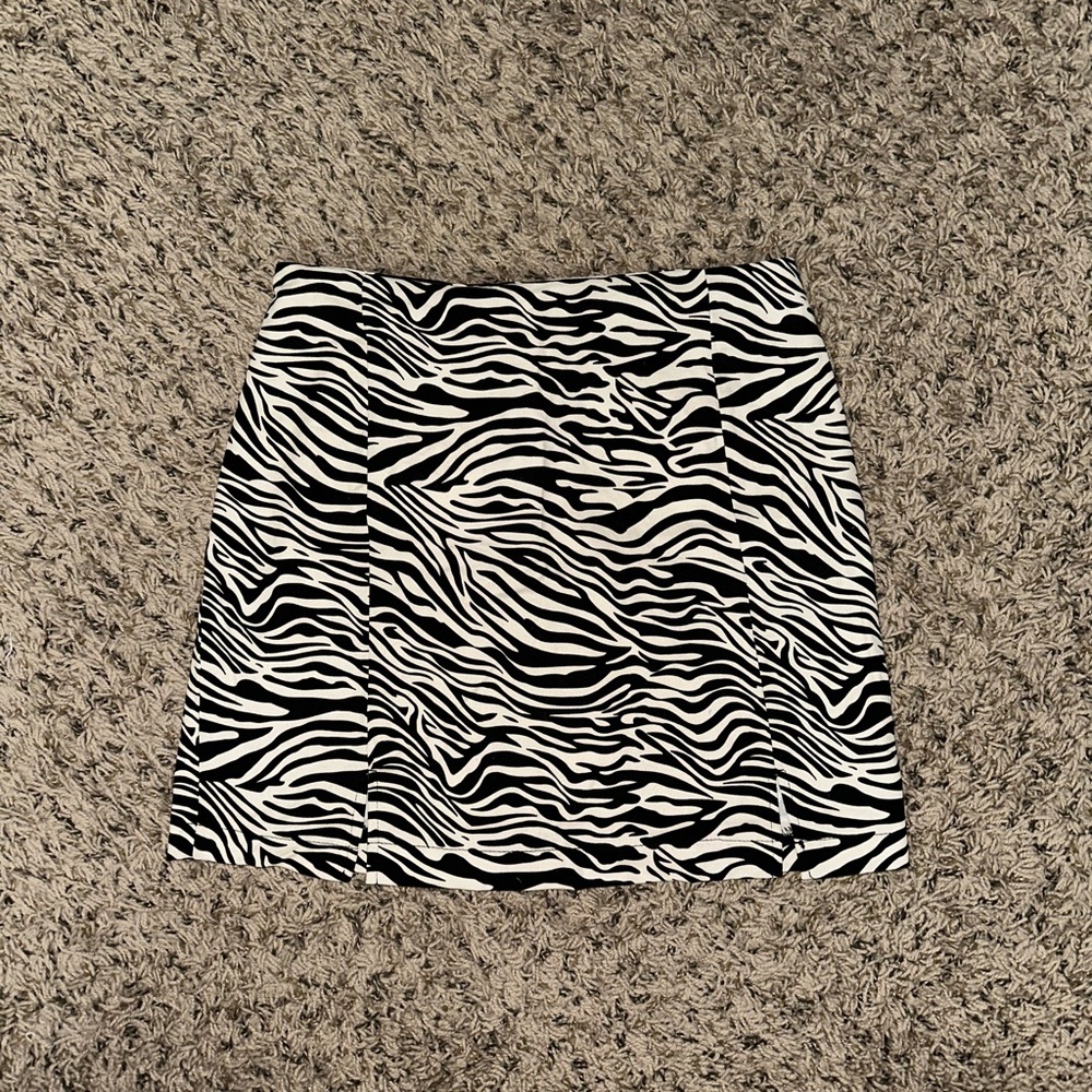 Zebra Print Women's Skirt